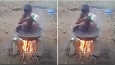 Photo of The boy took a wonderful bath along with saving water, you will be surprised to see the viral video