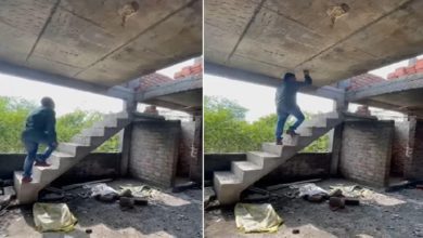 Photo of VIDEO: Seeing the staircase and the roof of the house, the public got angry, said – ‘This is the result of online class of civil engineering’