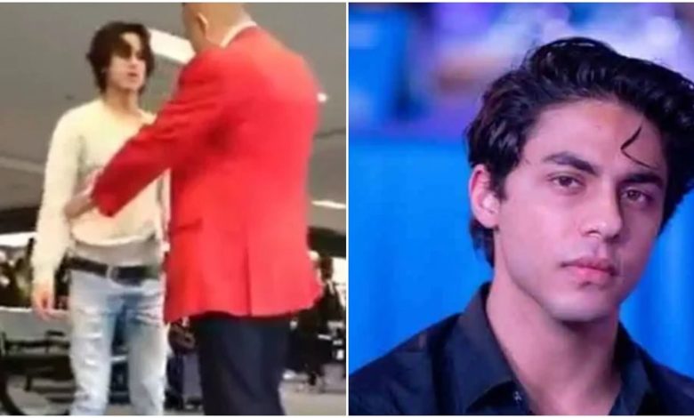 Claim about Shahrukh Khan's son - Toilet in a state of intoxication at the airport, know the truth of this video