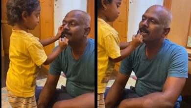 Photo of Daughter did her father’s makeup with great love, this Viral Video will touch the heart