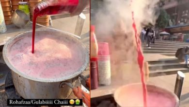 Photo of Man made tea by mixing Rooh Afza in milk, you will also catch your forehead by watching the video