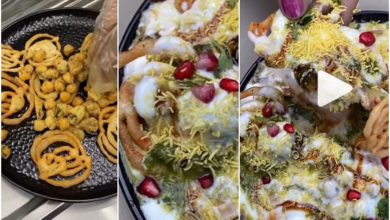 Photo of Street vendor made jalebi chaat by adding spicy and sweet chutney, people said – ‘Whoever would have wanted to eat it or he would not eat it too’
