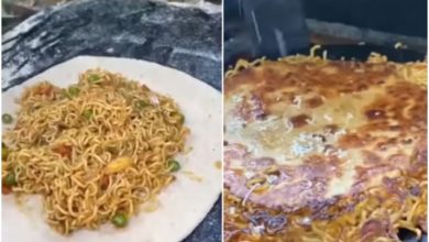 Photo of The atrocities on Maggi did not stop even in 2022, now the shopkeeper has prepared a strange dish by making its paratha!
