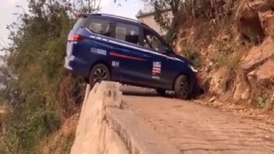 Photo of The man showed a surprising example of driving by turning the car on a dangerous hill, the breath will stop watching the video!