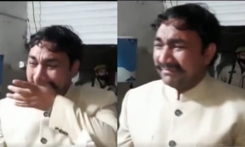 Video: BSP leader wept bitterly after ticket was cut, people doing such things on social media