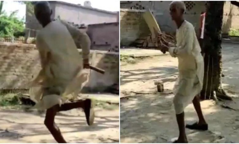 Viral: Tau, playing cricket in old age, took a tremendous shot, watching the video, people said - 'Age is just a number'