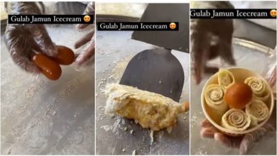 Photo of Viral: The shopkeeper prepared ice cream rolls from Gulab Jamun, people gave mixed reaction after watching the video