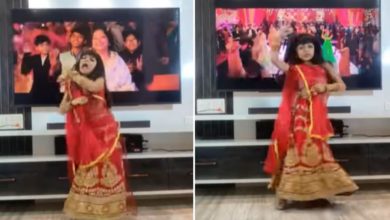 Photo of Little girl dances on the title song of Badhaai Do, video of her performance goes viral