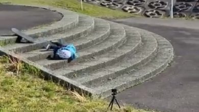 Photo of Repeatedly fell but did not lose courage, this wonderful video of the child will touch your heart