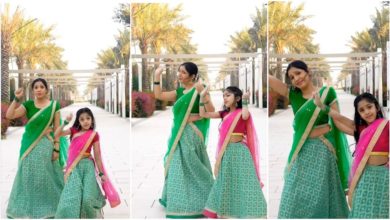 Photo of The girl did a tremendous dance with her mother on Srivalli Song, you will go crazy after watching the video