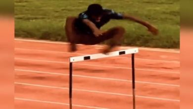 Photo of The player hit an amazing high jump while standing in one place, the video will surprise you