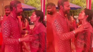 Photo of Ankita Lokhande suddenly got angry on Vicky Jain in the midst of Holi party!  Husband handled like this, video going viral