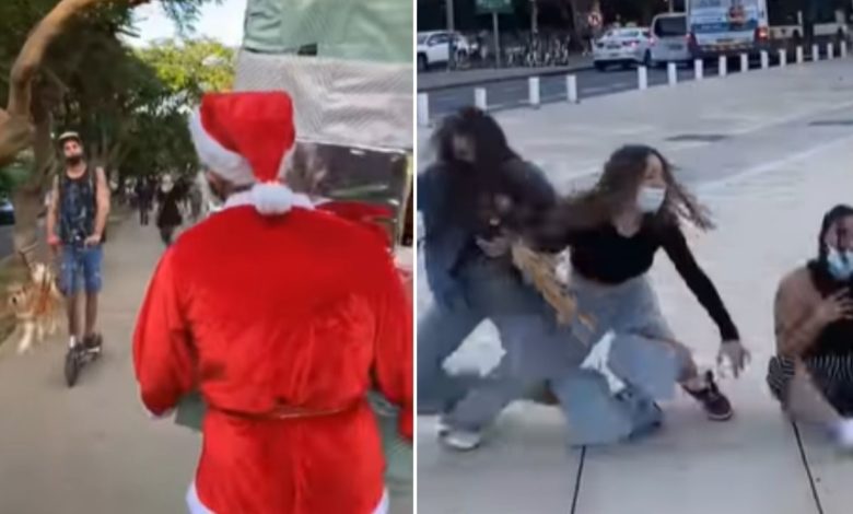 Funny Prank: By posing as Santa Claus, he did such a prank with the people  on the way, the public got scared; watch video | India Rag