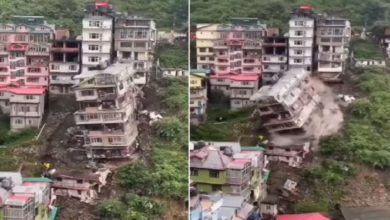Photo of Shocking: When the 5-storey house suddenly collapsed, you will be surprised to see the video