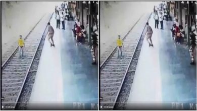 Photo of Video: Constable saved the life of a young man by playing on his life, people are saluting bravery