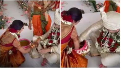 Photo of Viral: The bride and groom clashed with each other during the ritual, your laughter will be missed by watching the video