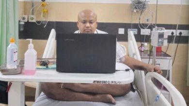 Photo of ‘I don’t want sympathy’… Photo of man giving job interview during chemotherapy session goes viral, people said – U r Fighter