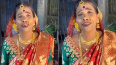 Photo of Ranu Mondal now sang Kacha Badam like a Bengali bride, the video went viral