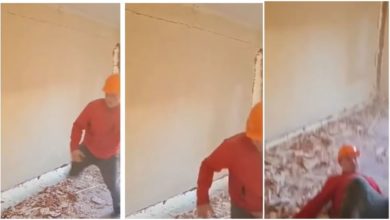 Photo of The person was kicking the wall, then something like this happened, people remembered Final Destination movie…Watch video