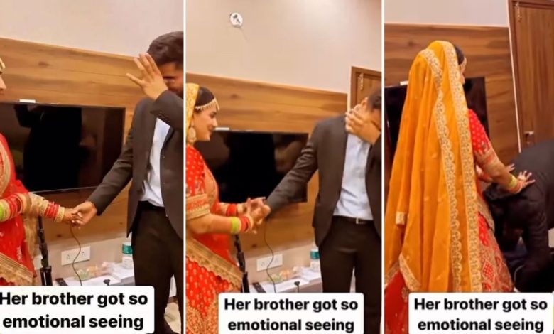 Vidai Video: Brother started crying like this before the bride's farewell, you too will become emotional after watching the video