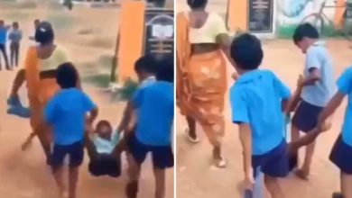 Photo of Viral Video: Mother went to drop the child hanging like this, childhood memories will be refreshed after watching the video