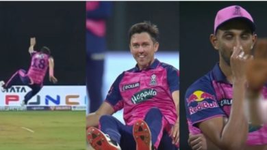 Photo of IPL 2022: Trent Boult was hit by his own player, fell badly, fellow players’ mouth was left open, watch VIDEO