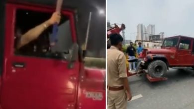 Photo of Stunt Viral Video: A young man was showing ‘Heropanti’ by doing stunts on a four wheeler, the police caught him and started pleading