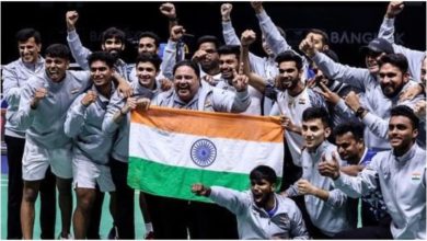 Photo of Thomas Cup Final: Indian badminton team created history, hoisted the tricolor in Thomas Cup for the first time in 73 years