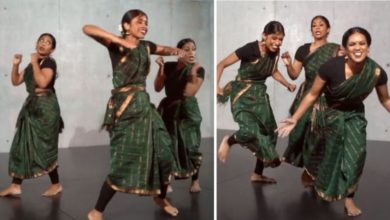 Photo of Viral Dance Video: Girls in sari danced on English song, public bidding after watching the video – Girls on fire