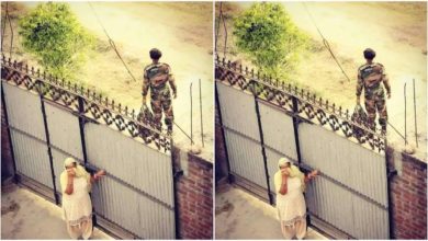 Photo of Viral Photo: On seeing this picture of soldier’s son and mother, the people of the internet became emotional, people said – Salute to you mother