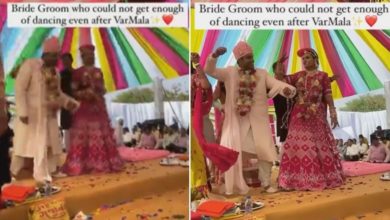 Photo of Viral Video: After wearing the garland, the bride and groom danced gracefully, you also see this funny video