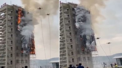 Photo of Viral Video: Fire brigade has become old…now technology will extinguish the fire in the building in minutes, see how in the video