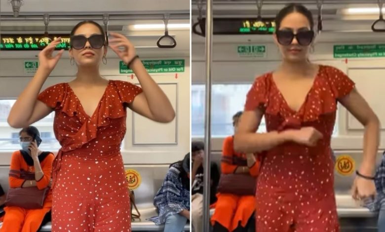Viral Video: Girl danced on Jiggle Jiggle in Delhi Metro, watching the video, public said - what is the confidence