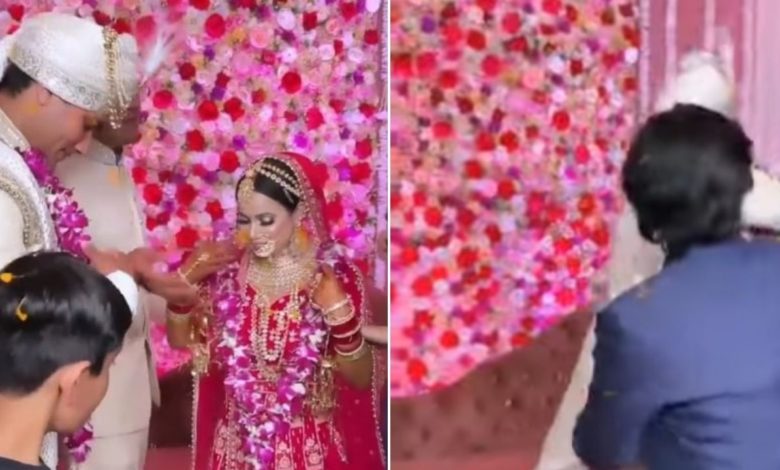 Viral Video: Jaymala's funny video went viral, seeing the public said - getting married or fighting
