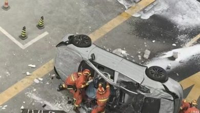 Photo of A Nio Electric Automobile Flew Out of a Constructing in China and Crashed, Killing Two Check Motorists