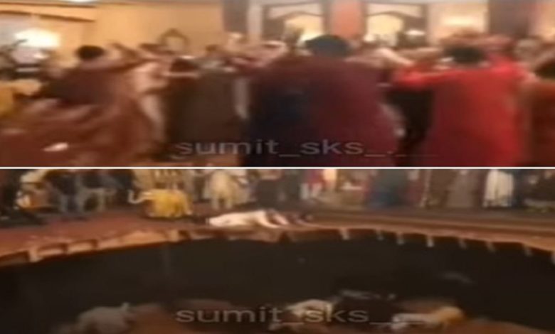 Funny Video: Guests who came to the wedding did 'Dharti Phad Dance', will laugh and laugh after watching the video