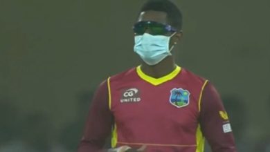Photo of In the PAK vs WI match, West Indies players came out for fielding wearing masks, watch video