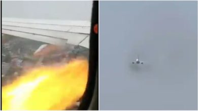 Photo of LIVE video of the fire in the flight going to Delhi surfaced, users said – ‘Just saved everyone’s life’