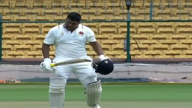 Photo of Sarfaraz Khan also scored a century in the Ranji Trophy final, tears came out of his eyes while celebrating, watch video