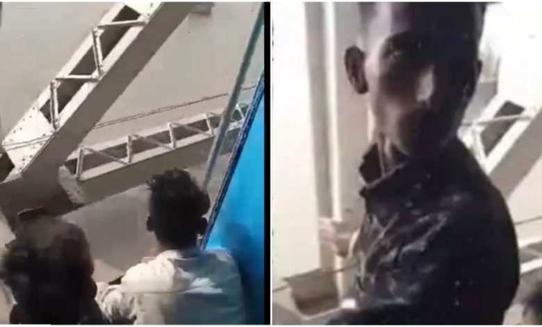Video of astonishing live robbery in filmy style goes viral, 'Spider-Man' made the phone disappear from the moving train in the blink of an eye!