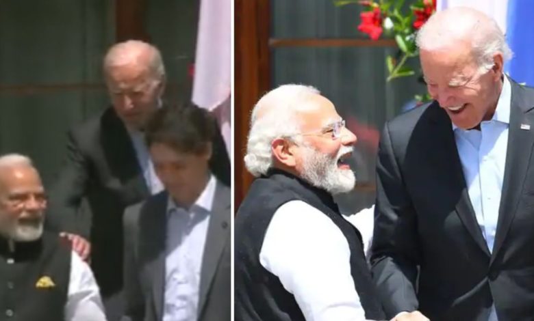 The US President looked distraught to meet our PM, watching the video, the public said - Modi ji is hot