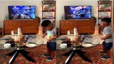 Photo of Viral: After watching TV, the child played like a professional drum player, people watching the drum video – ‘Wow… what a talent’
