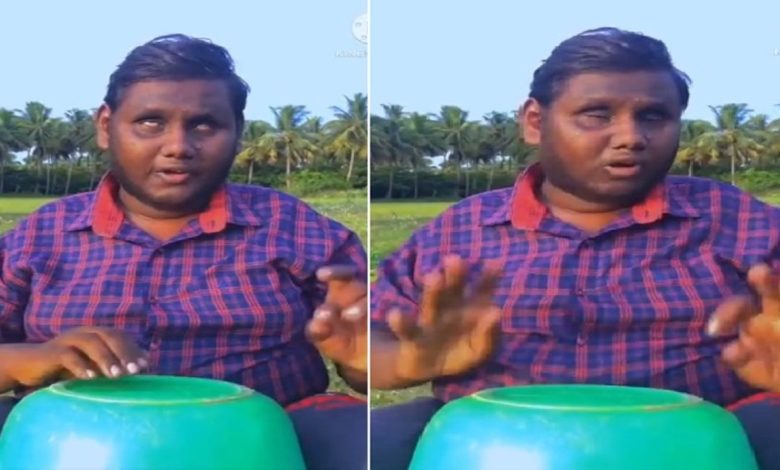Viral Video: Divyang boy sang such a song by playing bucket, became a fan of the world, watching the video you will also say - 'Amazing talent'