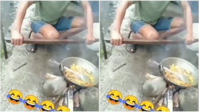 Photo of Viral Video: Man started juggling with wood while cooking, instead of cooking, kicking spoiled the taste of food