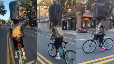 Photo of Viral Video: The video of a man riding a bicycle with a suitcase on his forehead went viral, the world was stunned to see the amazing balance