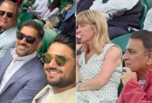 Photo of MS Dhoni and Sunil Gavaskar watched Wimbledon, enjoyed Sania Mirza’s mixed match