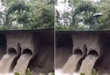 Photo of Shocking Video!  The culvert sank as soon as the person passed, people lost their senses after watching the video, said – if you have luck, then such