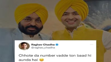 Photo of Small number comes only after big one?  When Raghav Chaddha congratulated Bhagwant Mann on becoming the bridegroom again, people said – no one, become a companion