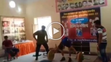 Photo of Viral Video: Shocking incident happened during weightlifting, watch video