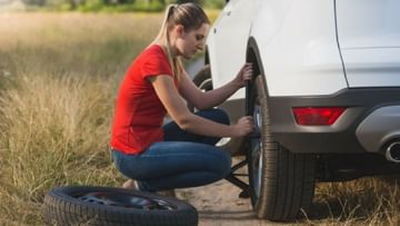 Photo of Changing Car Tire: The tire of the car cheated in the middle of the journey, so change it like this in five minutes